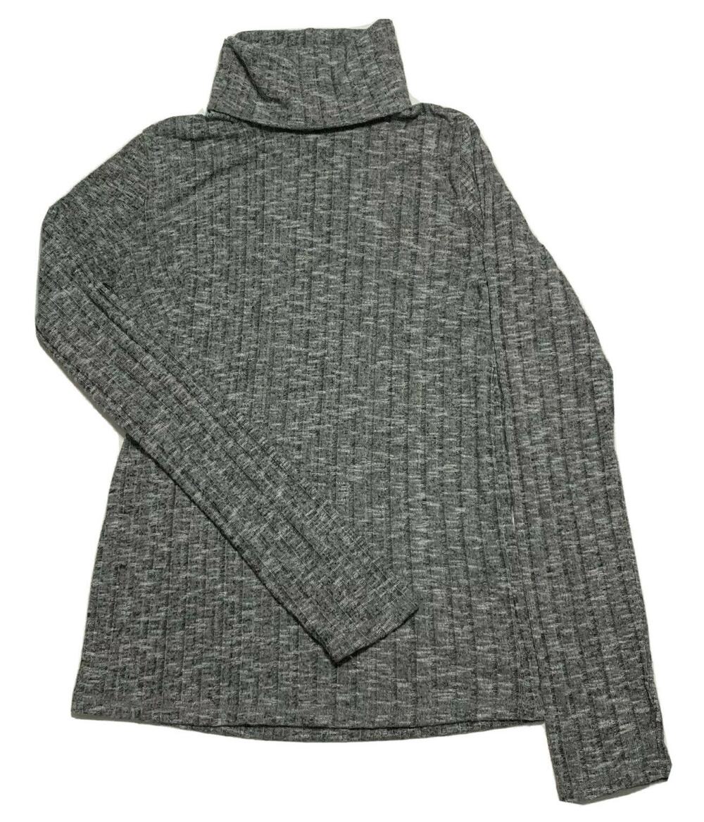 Forever 21 Sweater Small Women's Gray Long Sleeve Turtle Neck Ribbed Knit